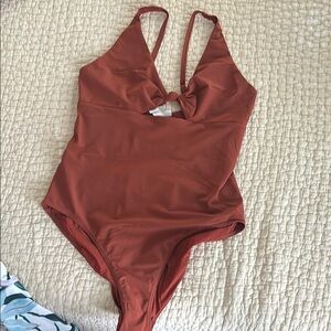 Tory Burch Terracotta Swimsuit